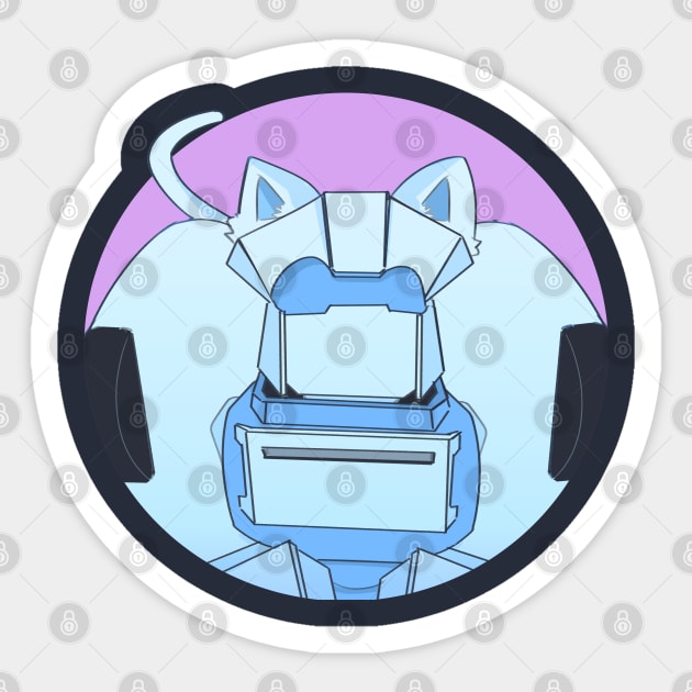 cat tailgate Sticker by inkpocket